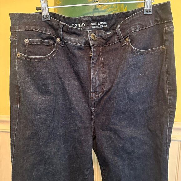 Torrid Trio Fit Slim Boot Jeans Limitless Stretch Dark Wash Size 20W - Picture 9 of 9